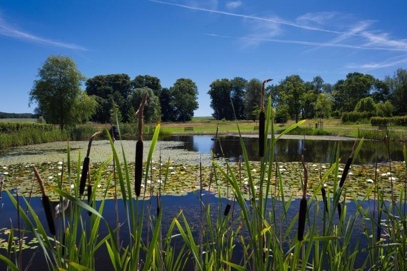 Schlossgut Groß Schwansee Exterior foto The lake at the centre of the reserve